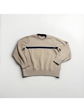 Tommy Hilfiger Crewneck Sweater Mens Large Brown Tan Vintage 1990s See Pics(A14)